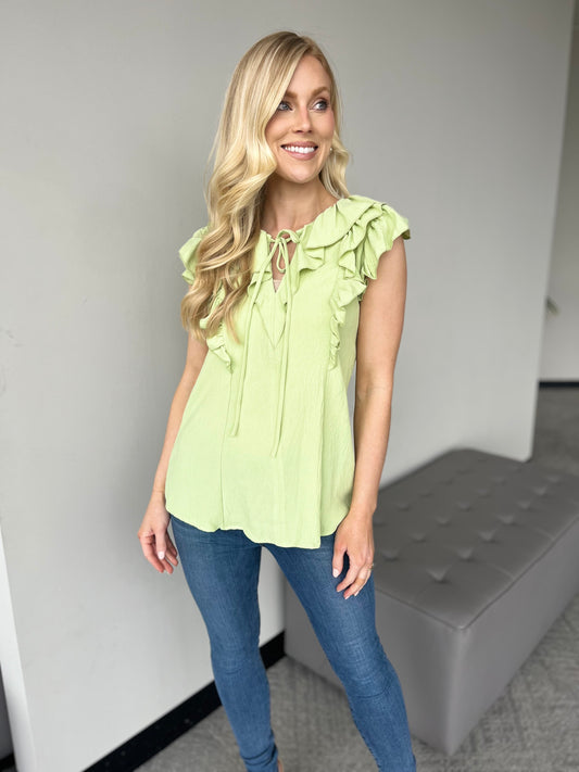 CC Ruffle Front Top