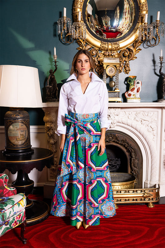 Portico© Brady Wrap Maxi Skirt