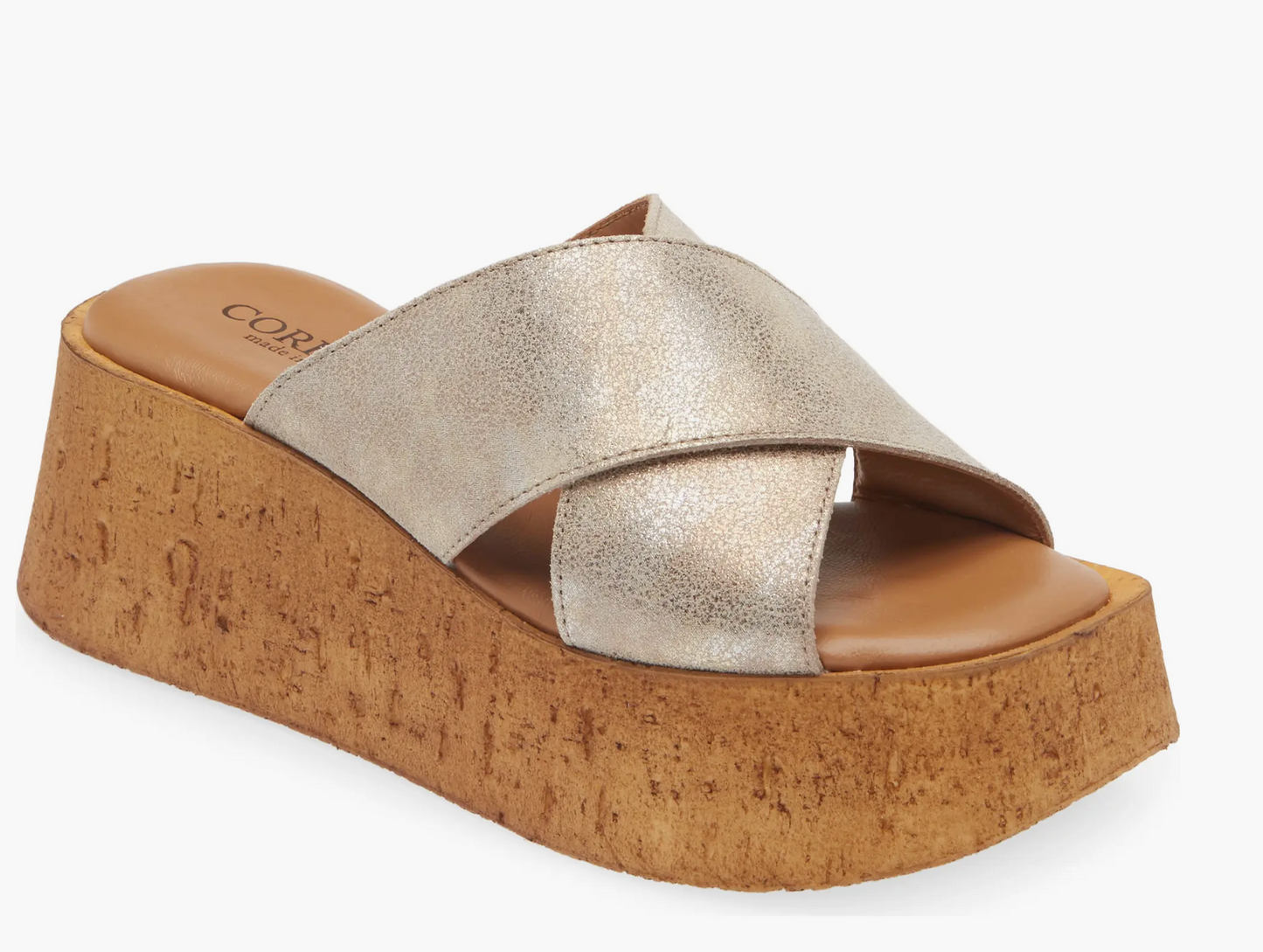 Frida Platform Wedge Slide Sandals