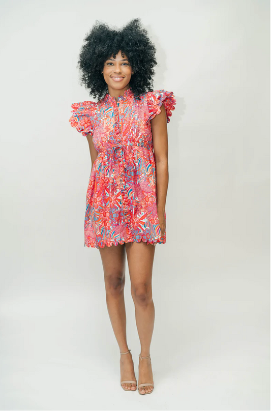 Beau Mini Dress | Tropical Trapeze