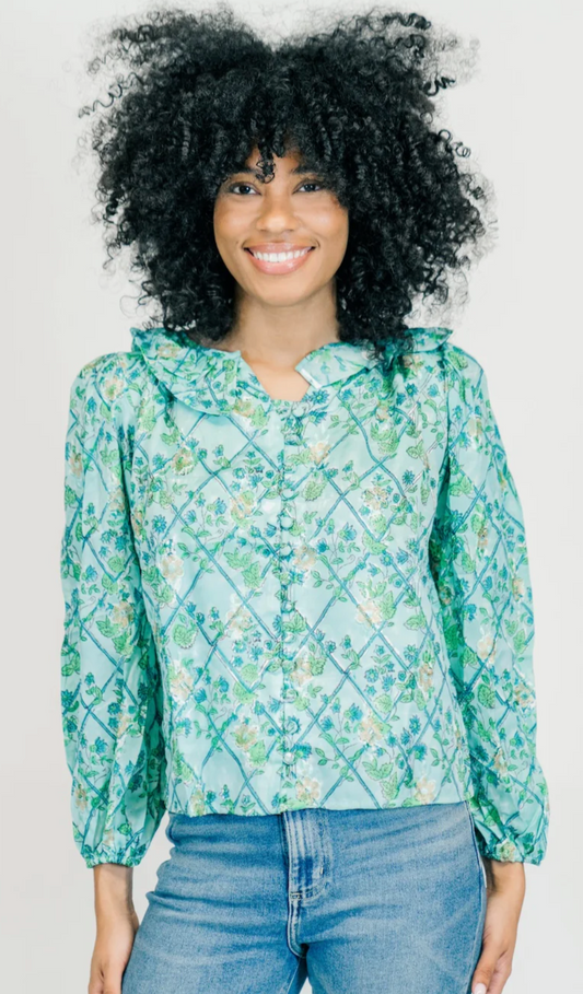 The Aurelia Blouse | Blue Bell