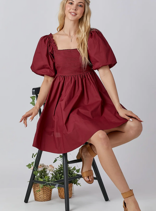 Game Day Bow Back Mini Dress