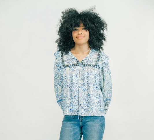 Ash Blouse | Midnight Meadow