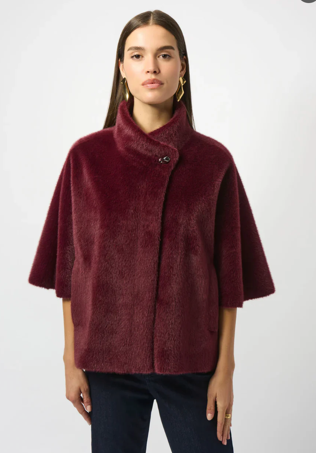 Joseph Ribkoff Faux Fur Jacket