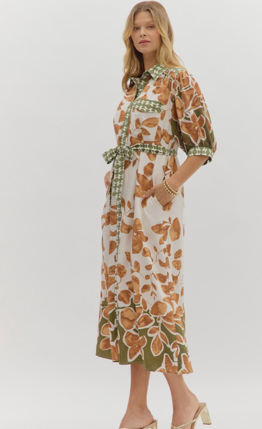 Fallin' For You Midi Dress