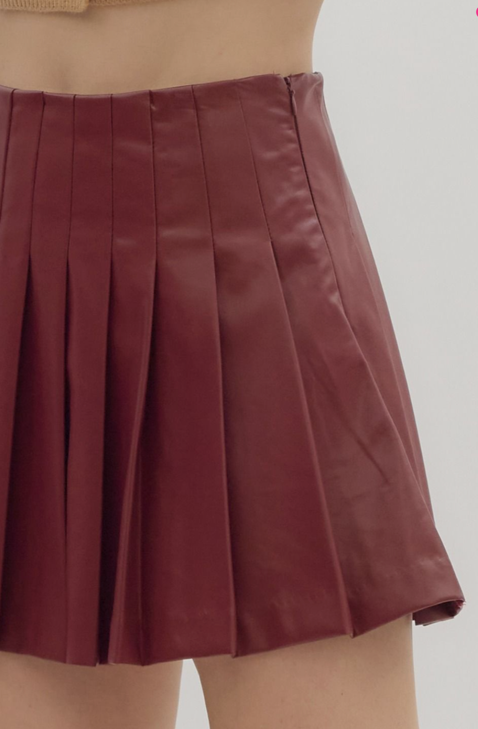 Faux Leather Mini Skirt