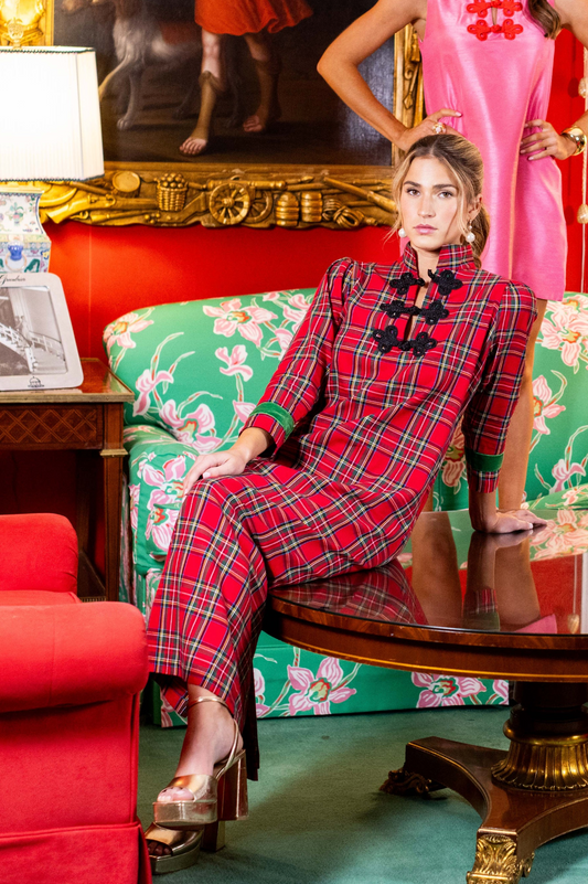 Red Tartan Bouvier Long