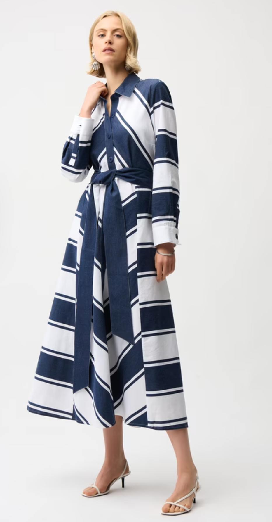 Casual Striped Maxi Dress Style 261936