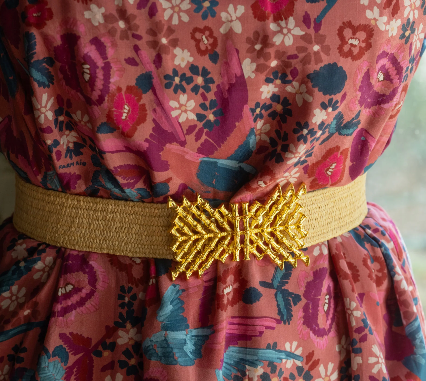 Stretch Raffia Belt Band