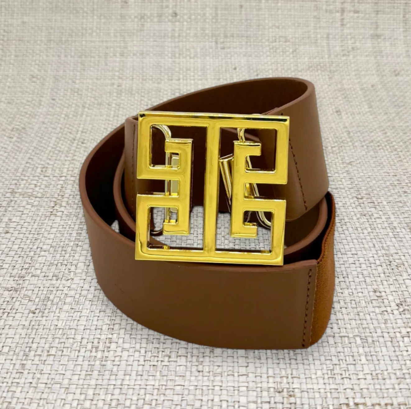 Belt Buckle - Square Greek Key