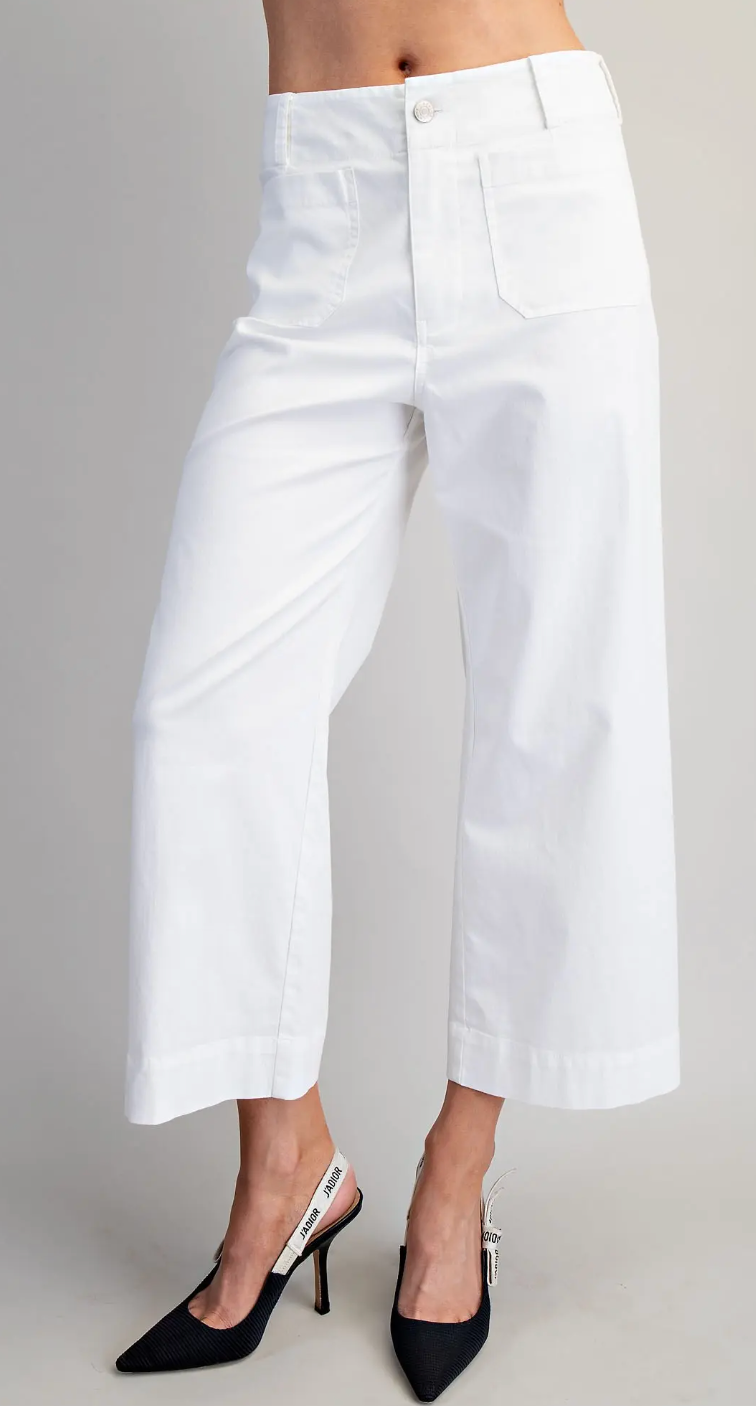 Solid Straight Leg Pants 14811