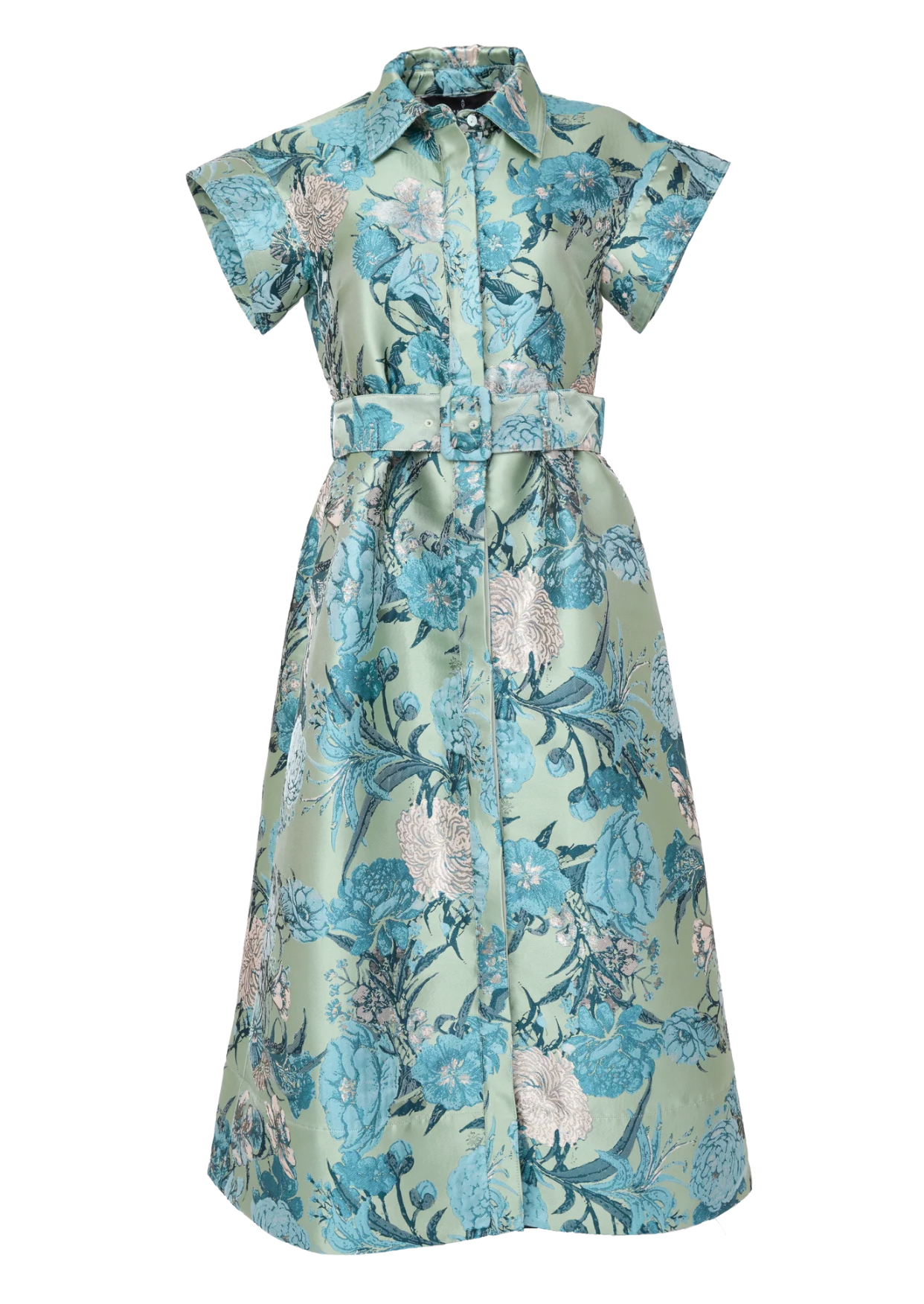 Harper Dress Sage Mum Jacquard