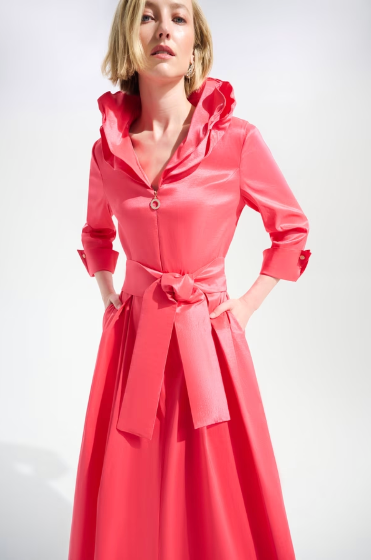 Midi Wrap Dress Style 261719