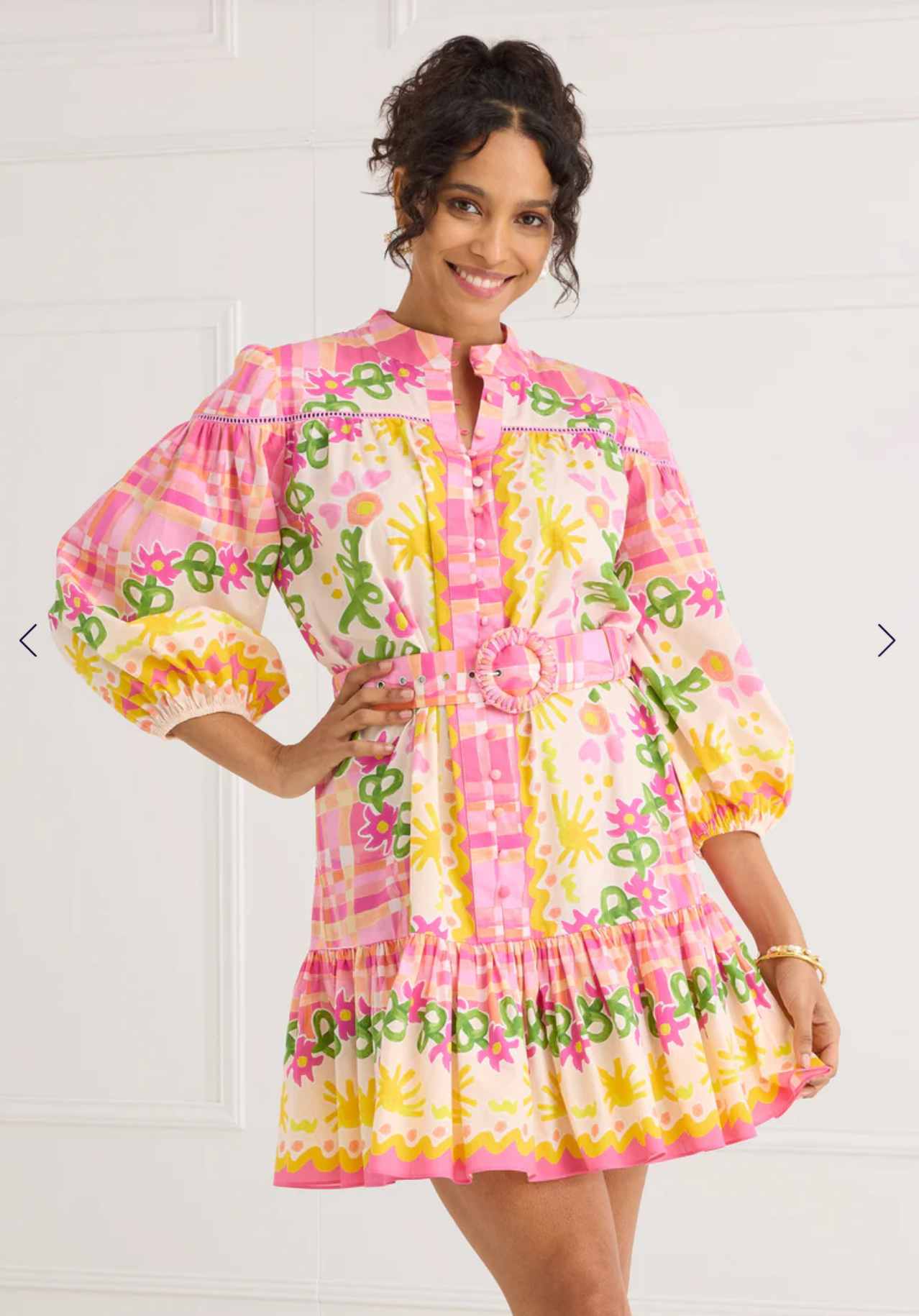 The Lori-Anne Dress | Pink Tapestry Bloom