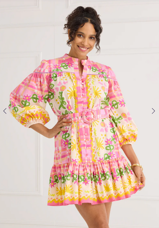 The Lori-Anne Dress | Pink Tapestry Bloom