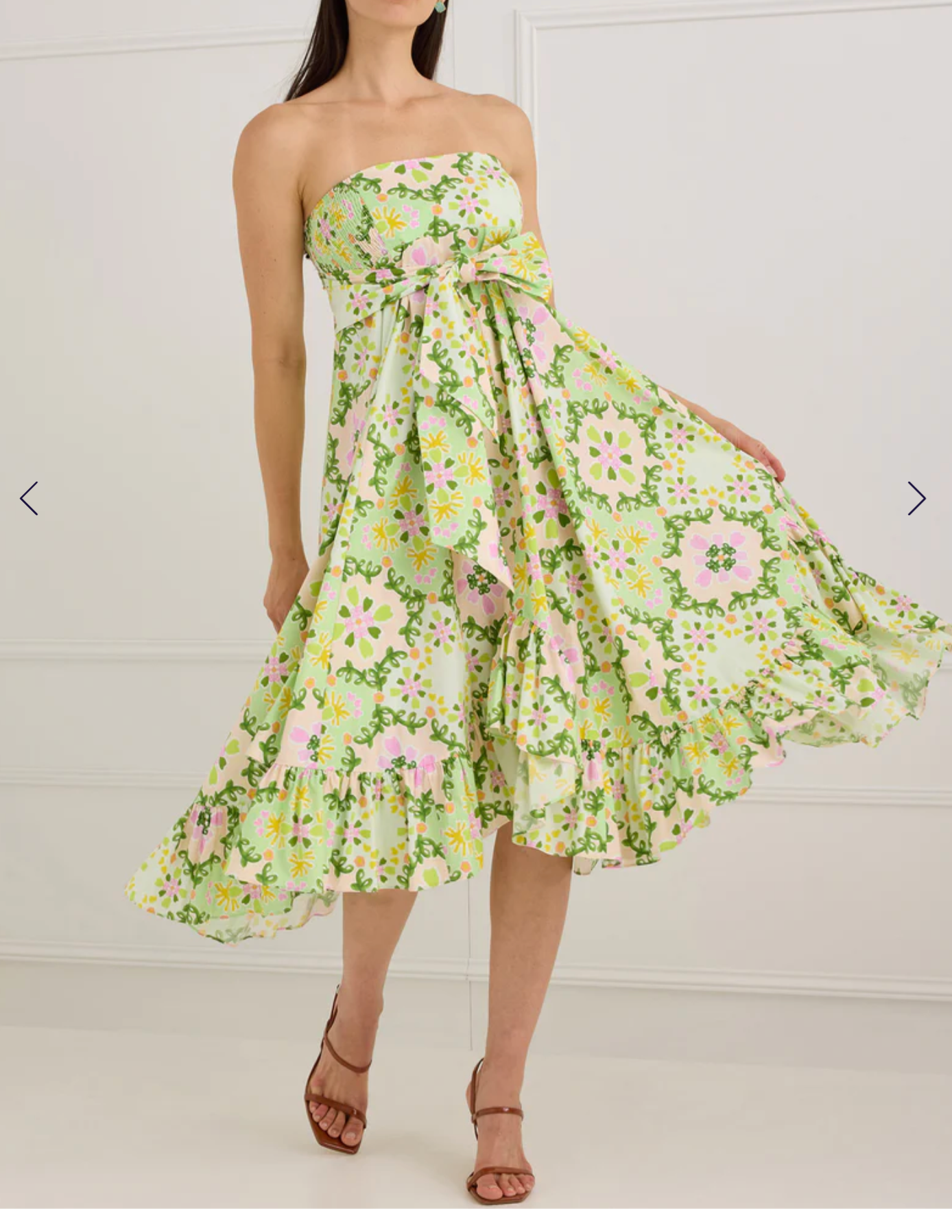 The Dalia Skirt Dress | Green Clover Canvas