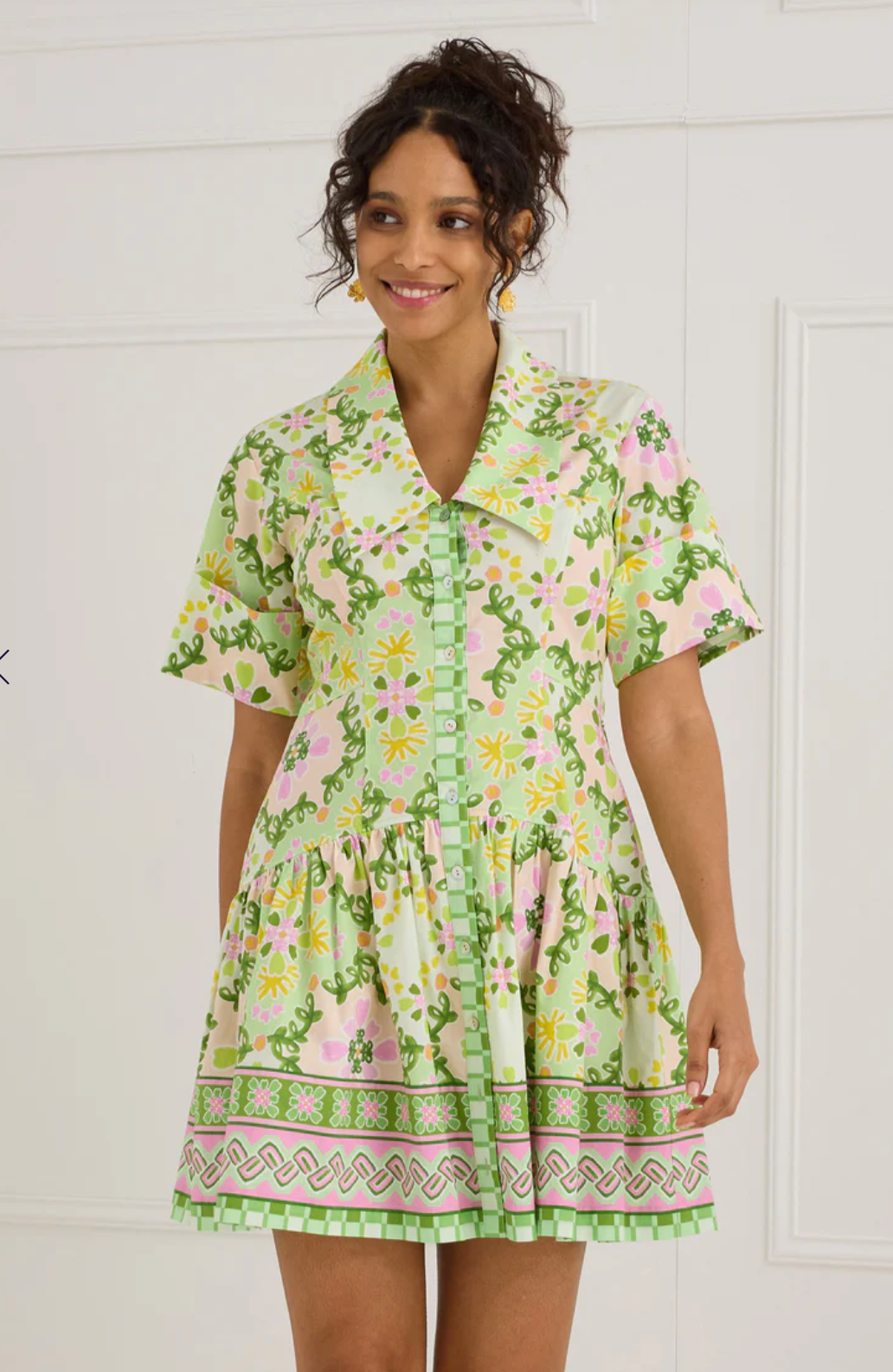 The Julia Dress | Green Clover Canvas