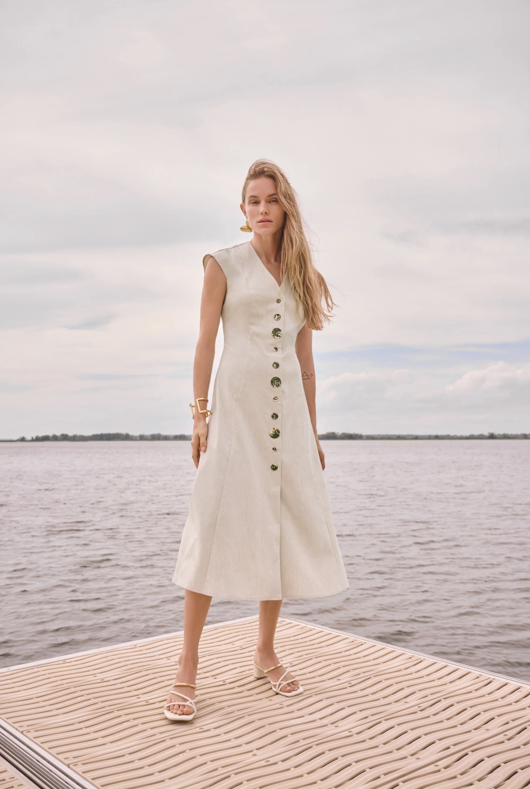 Melange Millennium Fit And Flare Dress 262129