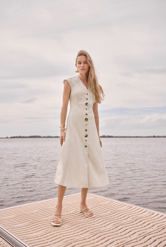 Melange Millennium Fit And Flare Dress 262129