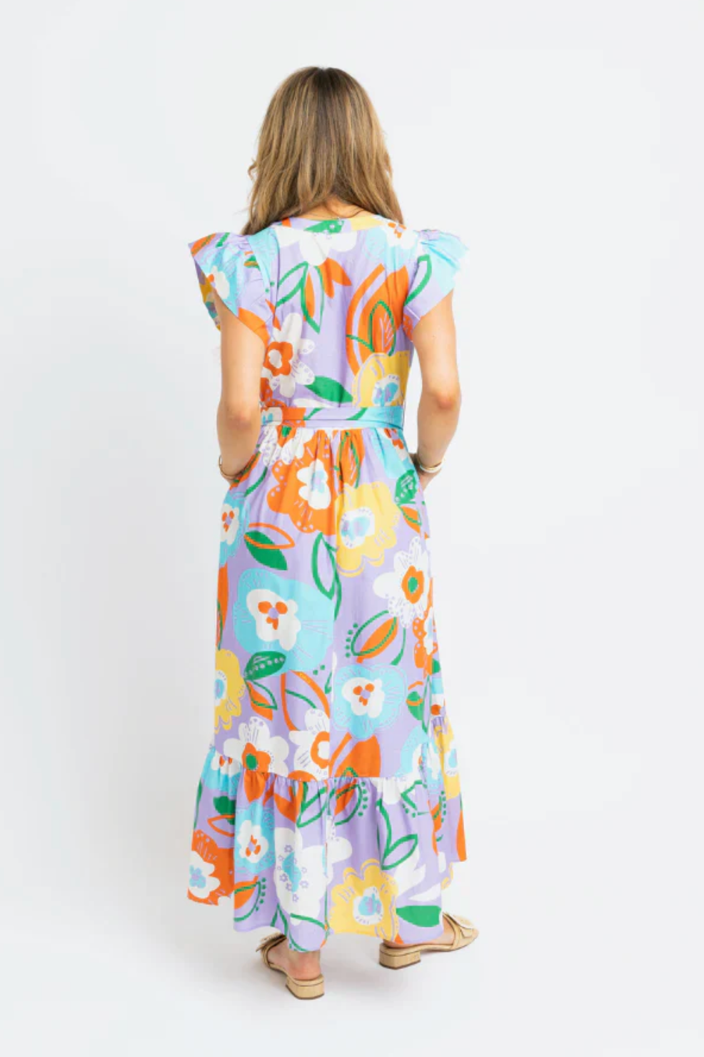 Floral Tier Ric Rac Maxi Dress