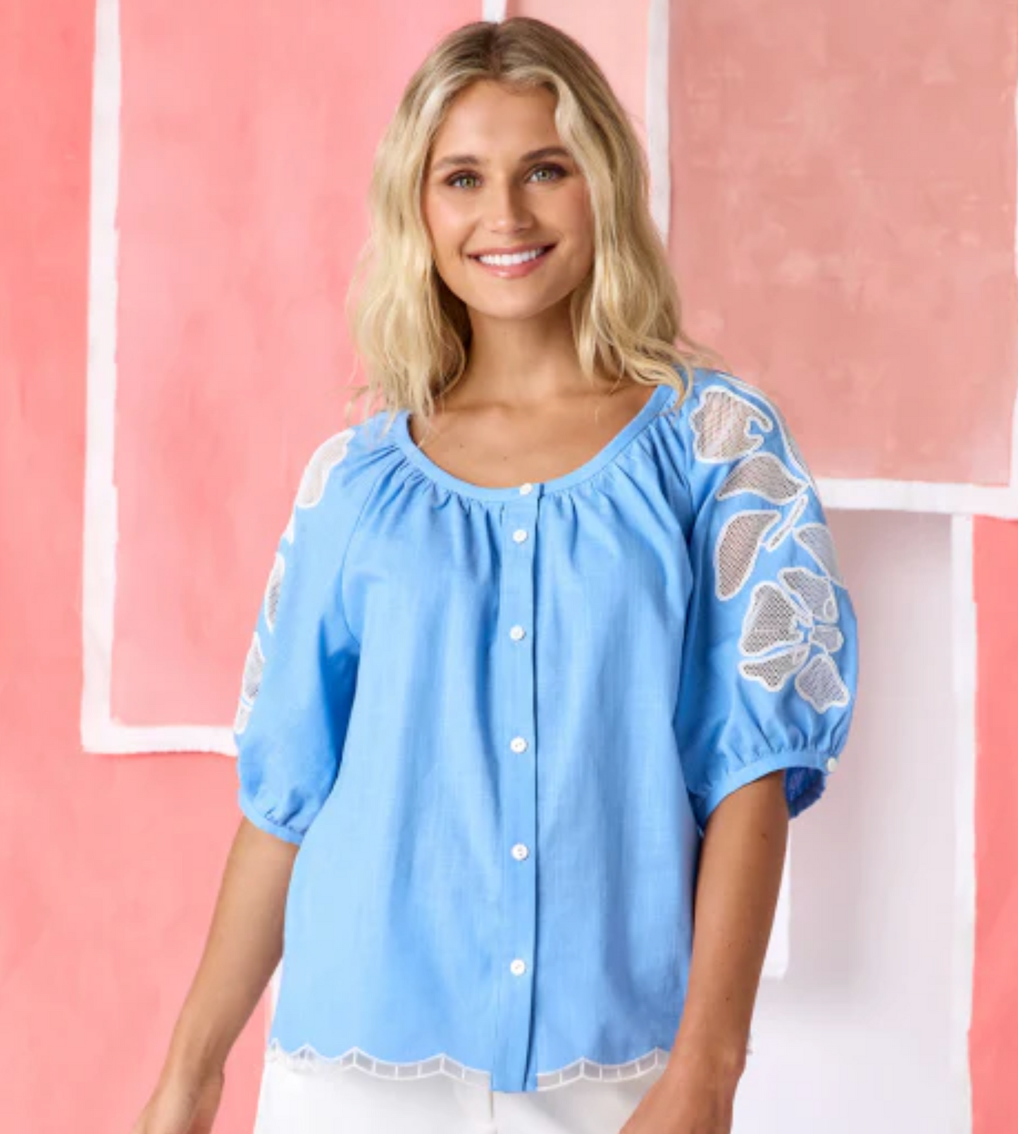 Perrie Top | Washed Indigo