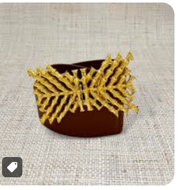 Triple Bamboo Belt Buckle