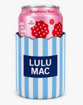 Light Blue/Navy Stripes Koozie