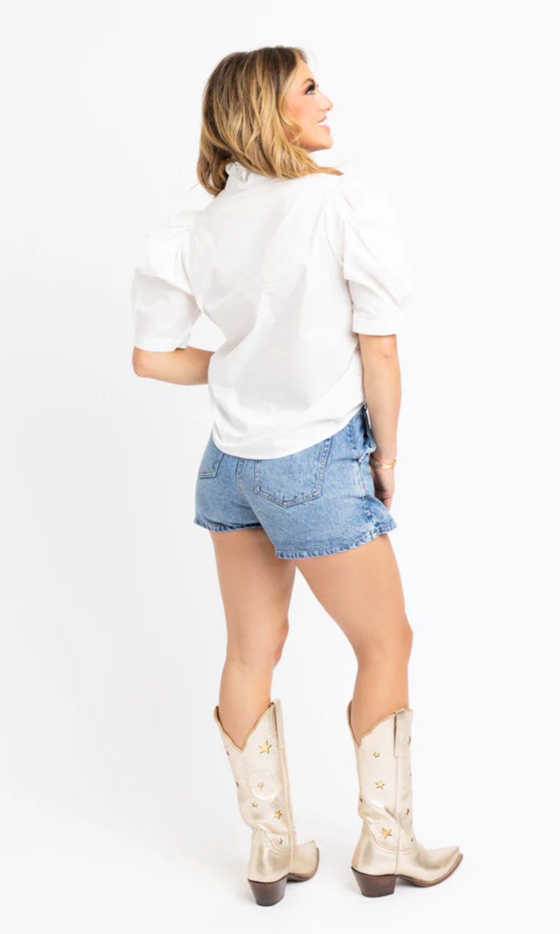 Karlie Denim Wrap Skort