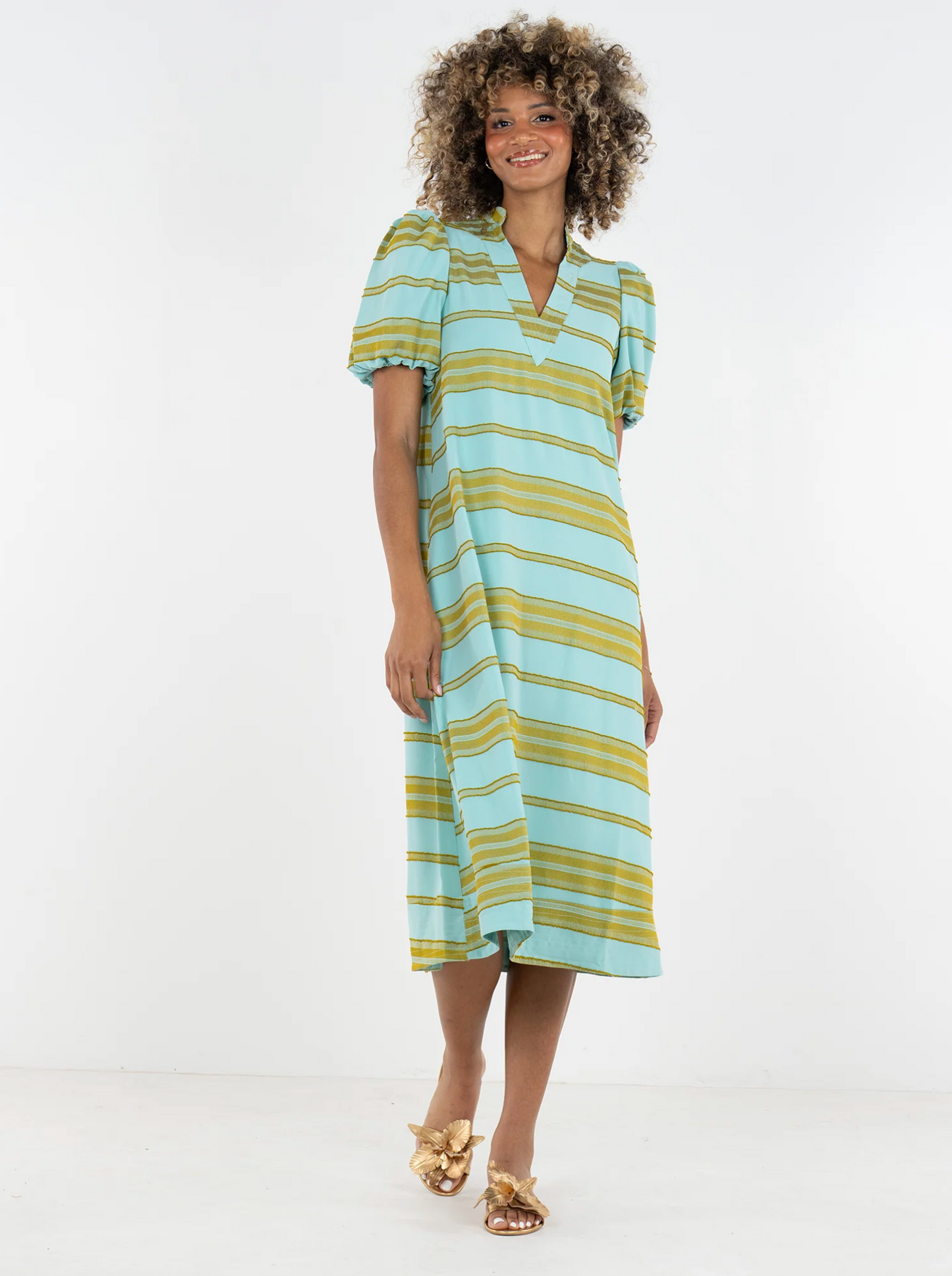 Hampton Dress | Fringe Stripe
