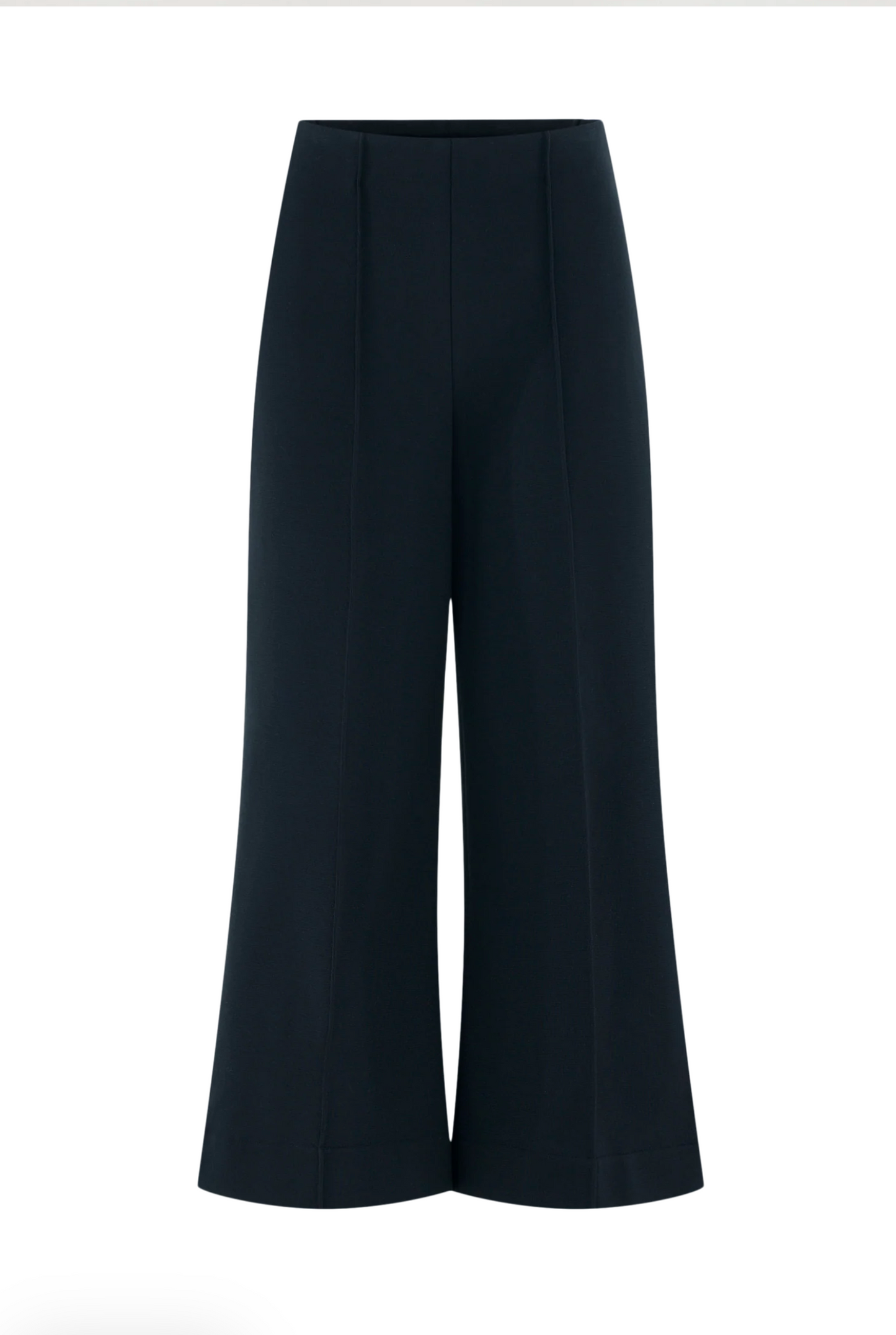 Cropped Piper Stretched Knit Pant | Black