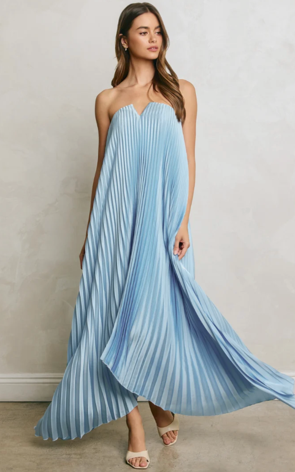Erynn Pleated Maxi dress