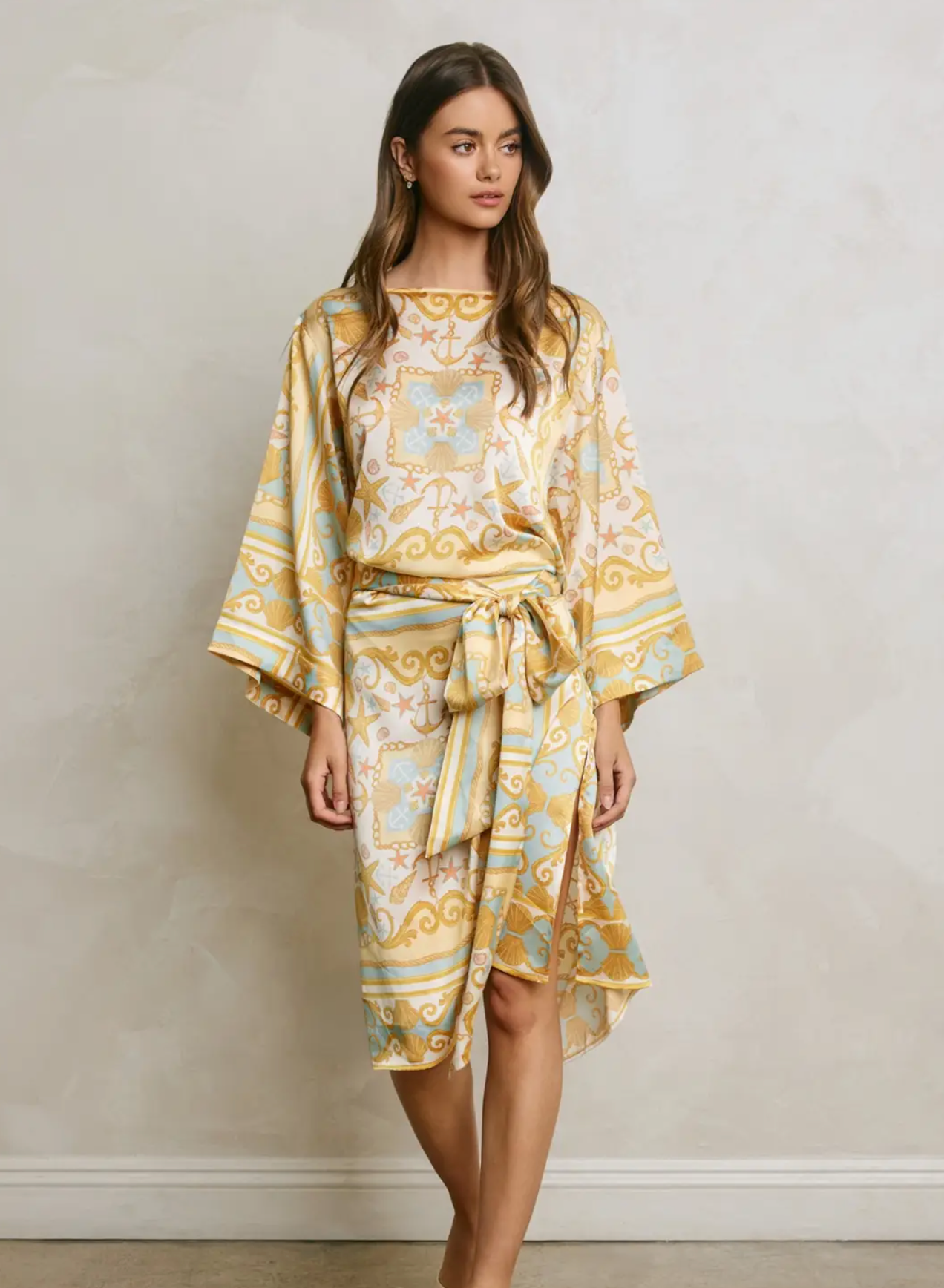 Ionian Seashell Midi Dress