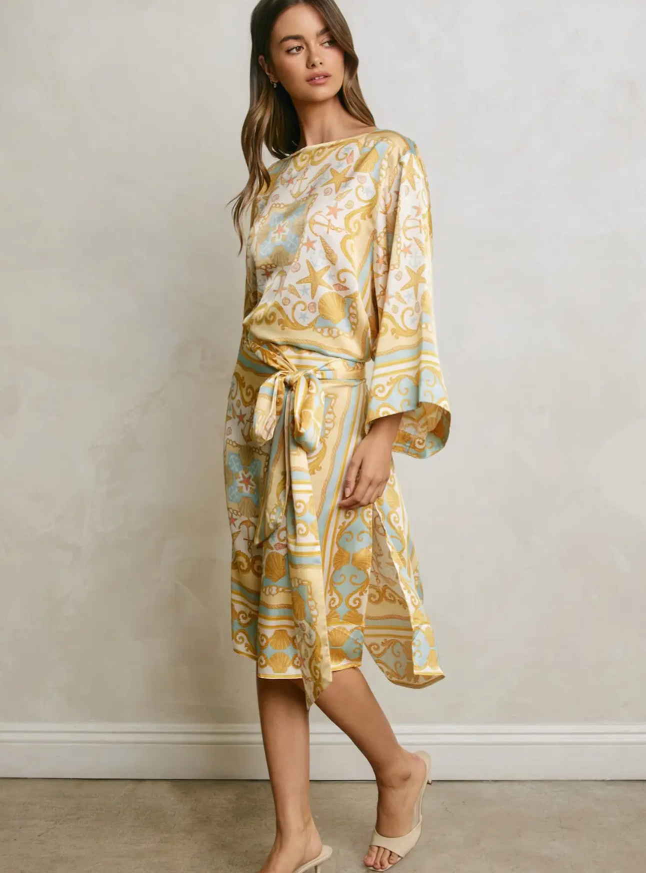 Ionian Seashell Midi Dress