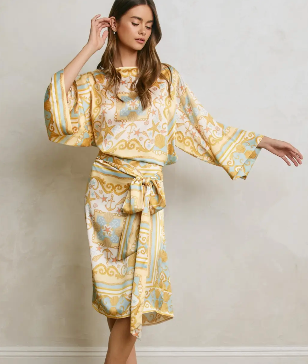 Ionian Seashell Midi Dress