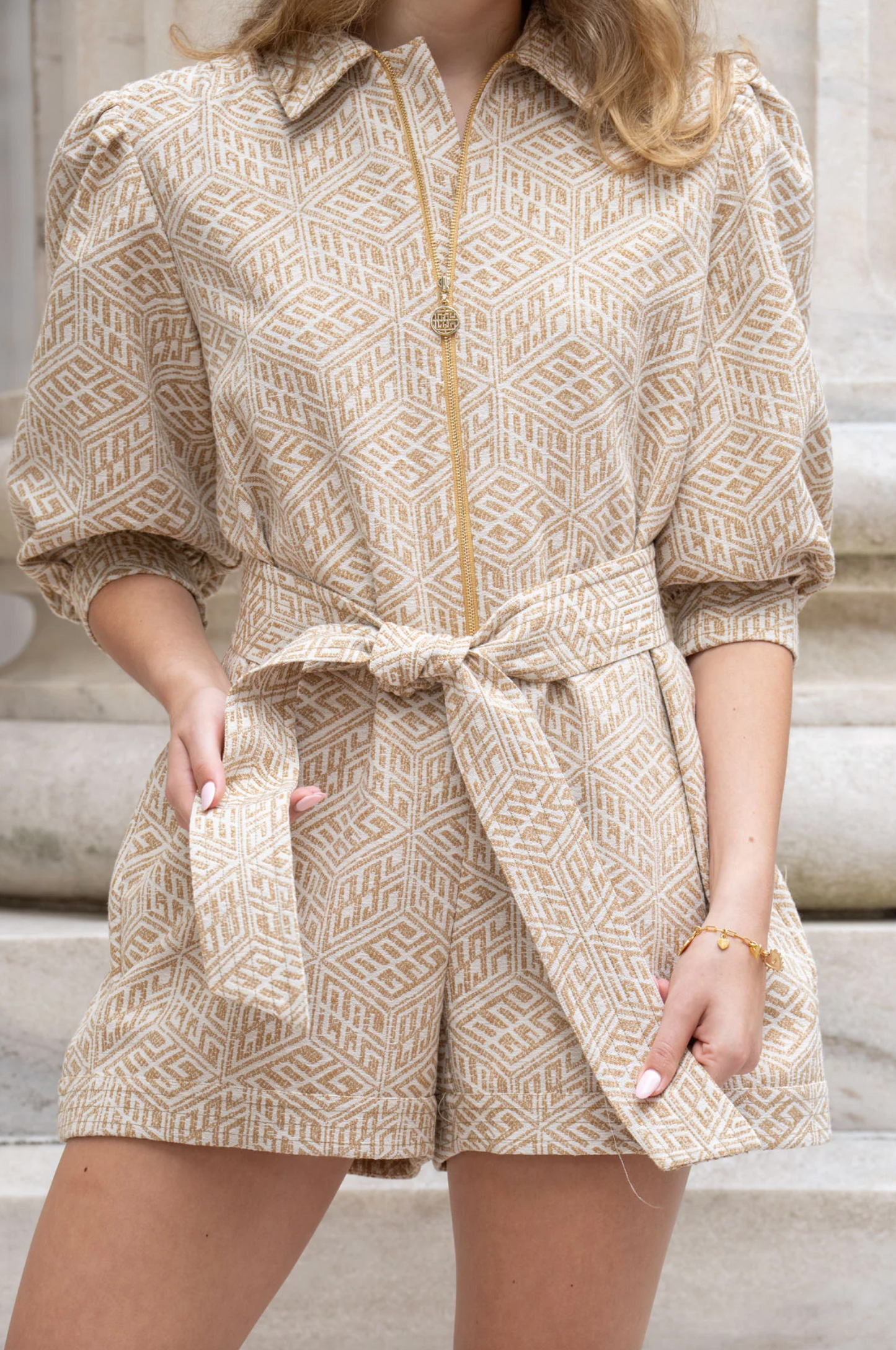 The Rio Romper | Mosaic Monogram