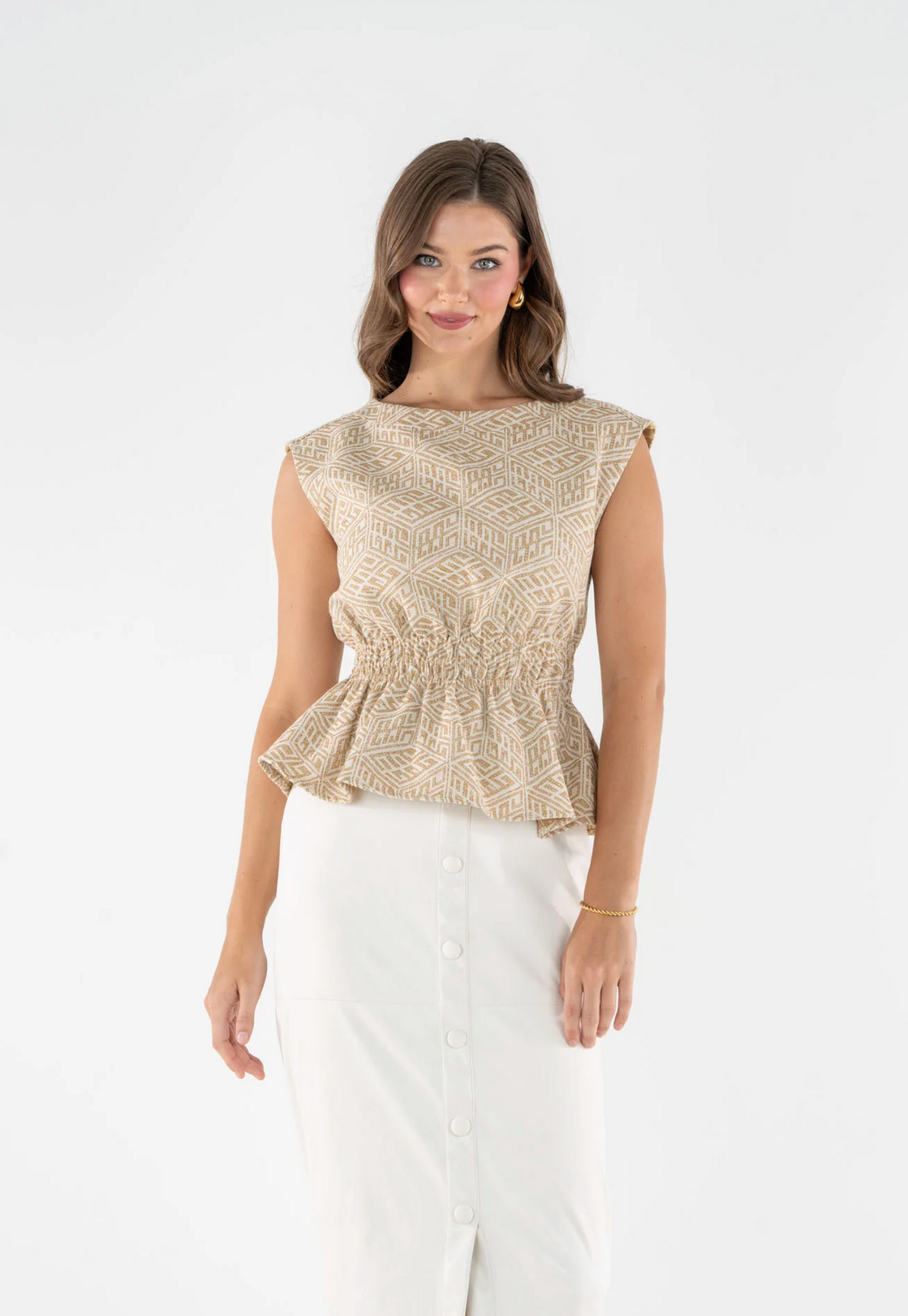 Aria Top | Mosaic Monogram