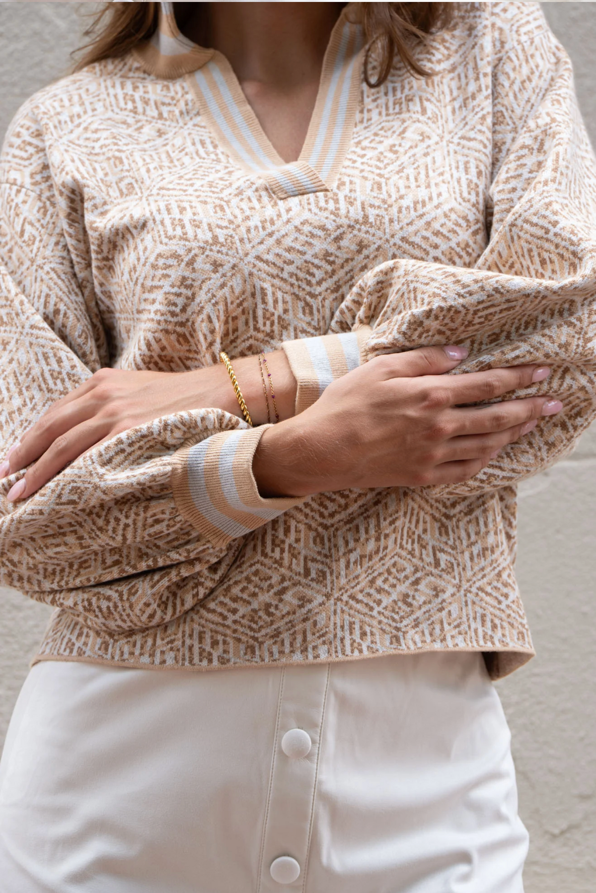 The Lolli Sweater | Mosaic Monogram