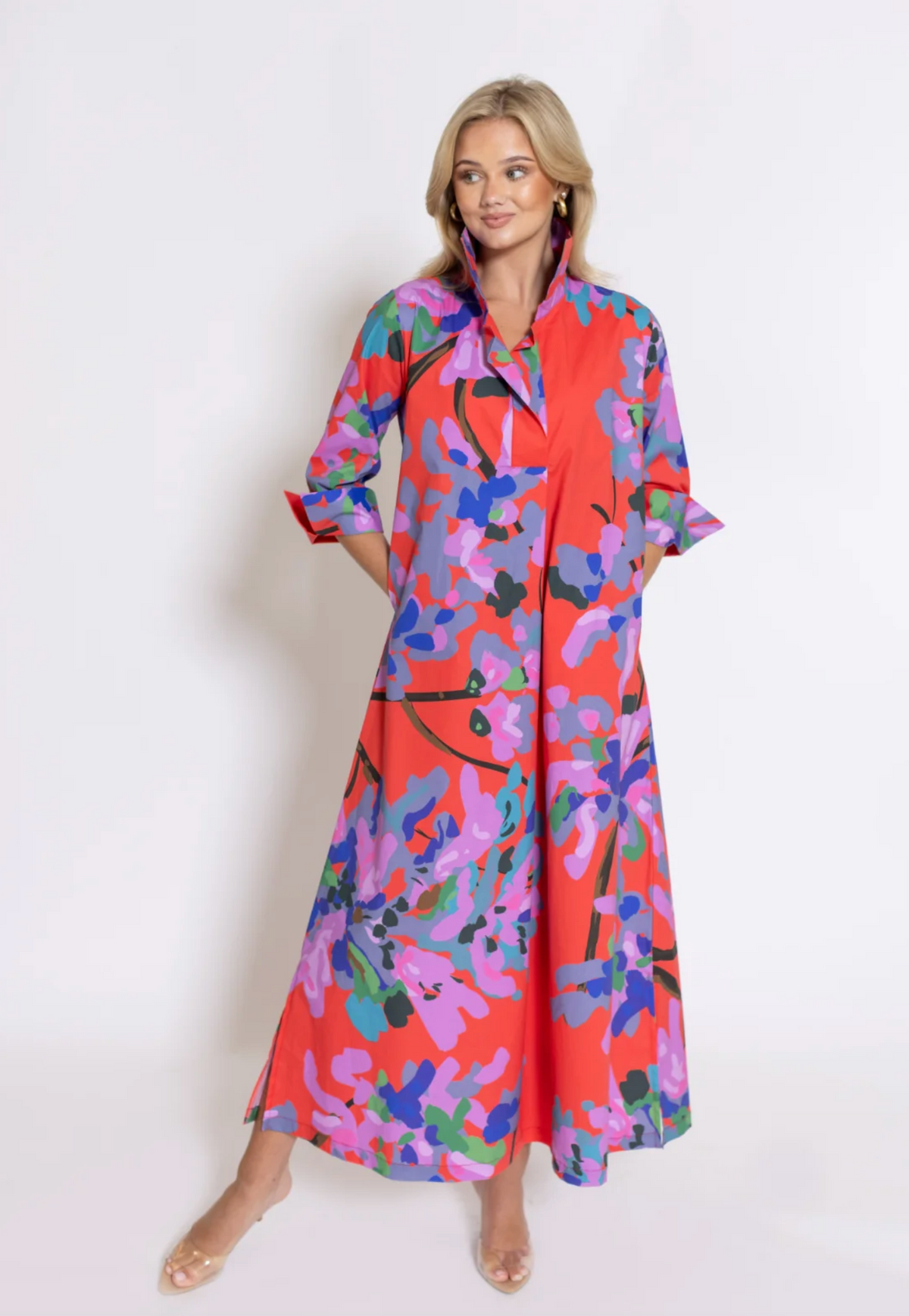 Miss Scarlett© Ruthie Shirt Dress Long