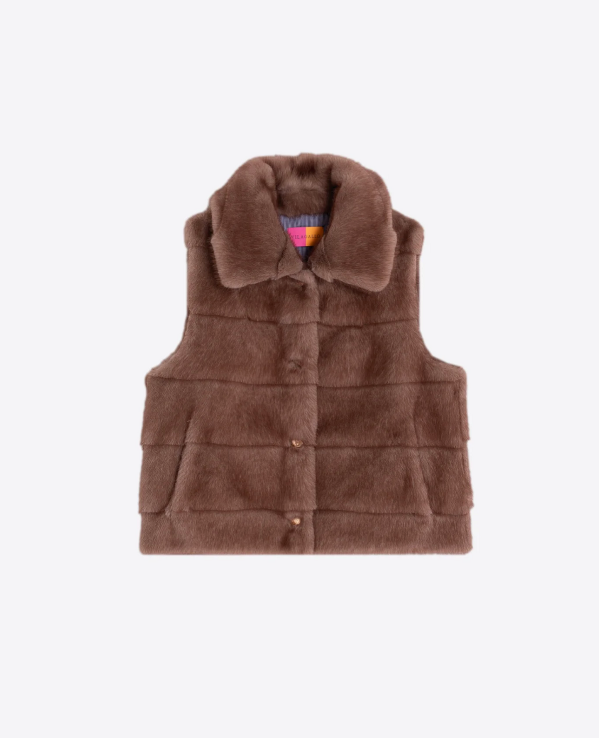 CAMEL FUR VEST