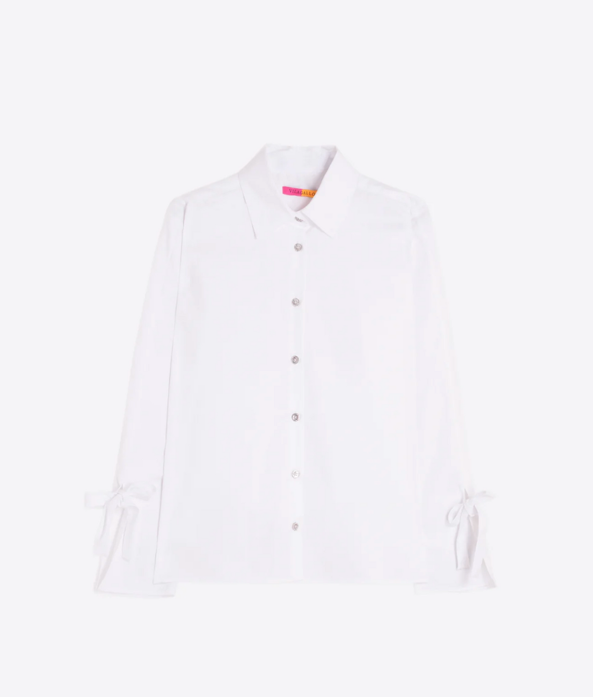 WHITE SHIRT TIES ON CUFFS