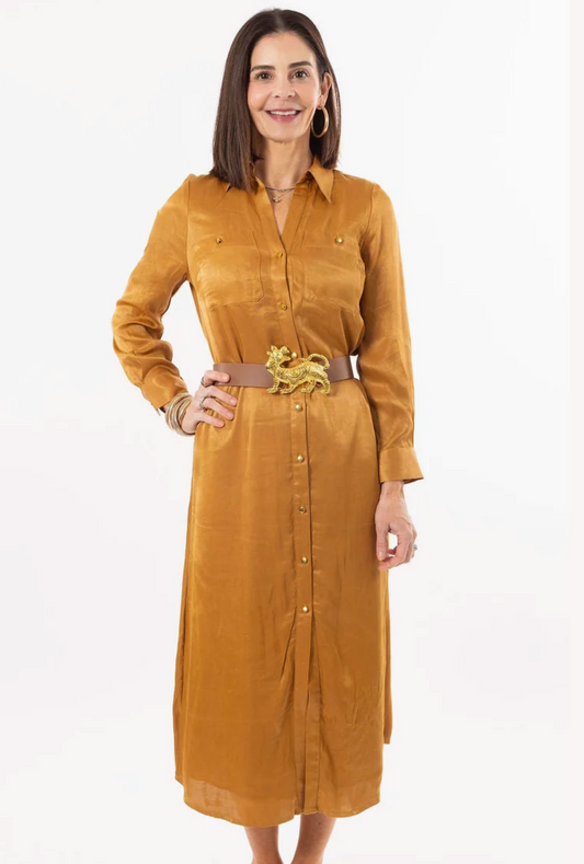 Harper Dress - Harvest Gold