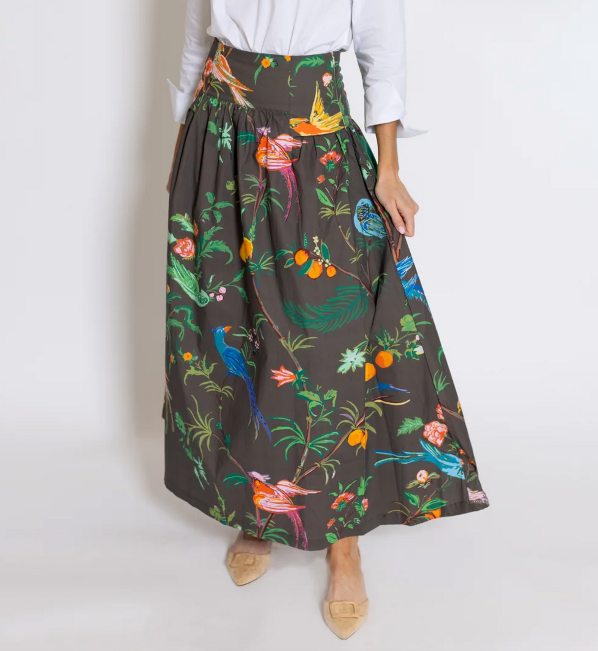 Feather Frolic© Sadie Drop Waist Maxi Skirt