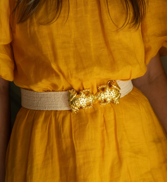 Stretch Raffia Belt Band