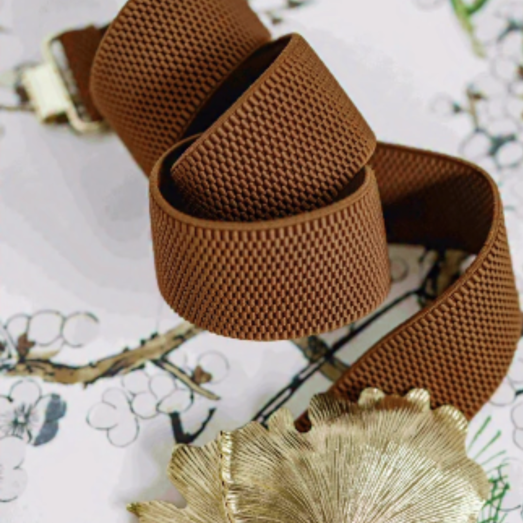 Dark Brown Interchangeable Stretch Belt Band