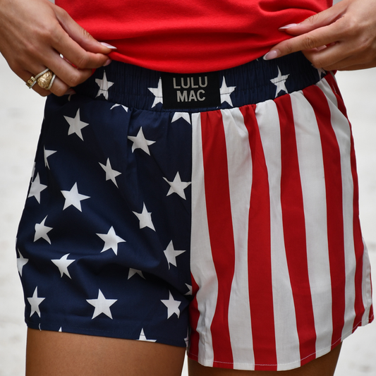 LM-SH-1003 FLAG BOXER SHORT LULU MAC