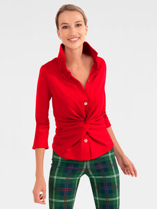 Jersey Twist & Shout Top - Solid