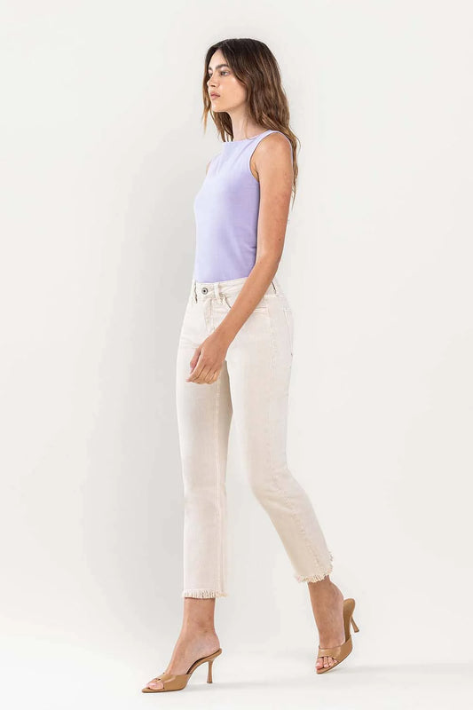 Mid Rise Slim Straight Leg Jeans - Vervet