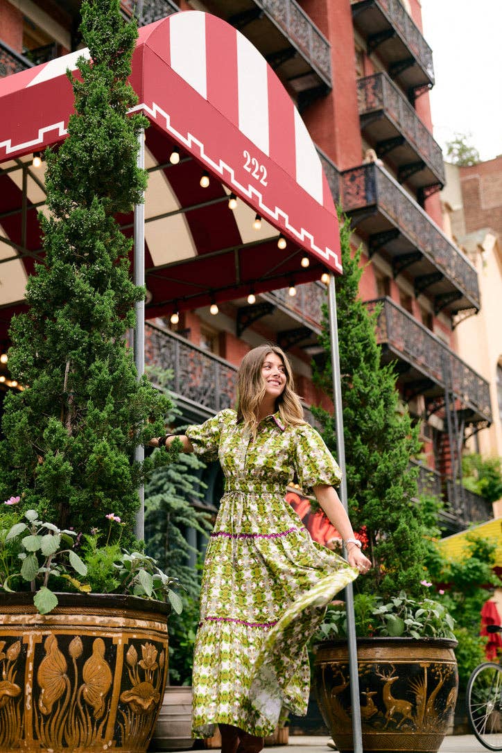 Banyan Puff Sleeve Dress - Camo