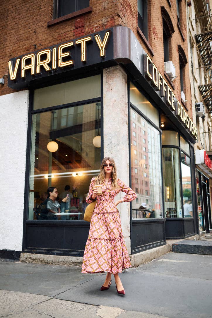 Banyan Long Sleeve Dress - Farmhouse Pink