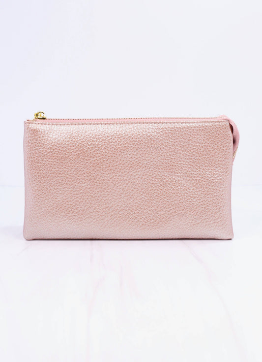 Liz Crossbody Bag METALLIC BLUSH